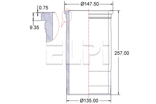 Camasa cilindru LP180 3221 ELPI